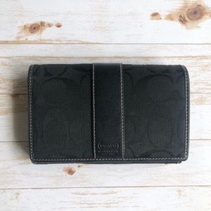 Coach Black Signature Wallet
